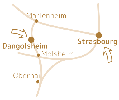 Plan local simplifié comprenant Dangolsheim, Strasbourg, Marlenheim, Molsheim, Obernai